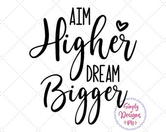 Dream Bigger Quote Etsy
