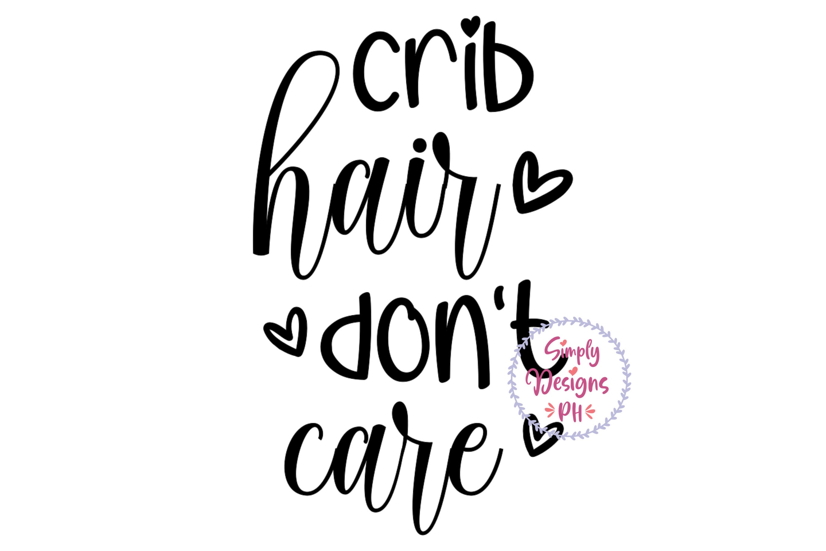 Visual Arts Tools Craft Supplies & Tools Baby girl svg Crib Hair Don't