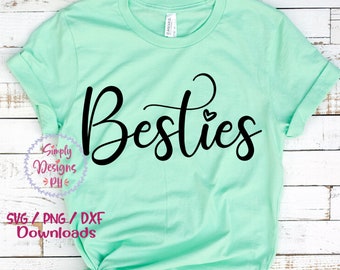 Besties SVG, hashtag besties svg, dxf and png instant download, best friends SVG for Cricut and Silhouette, Friends svg, BFF svg, bffs svg