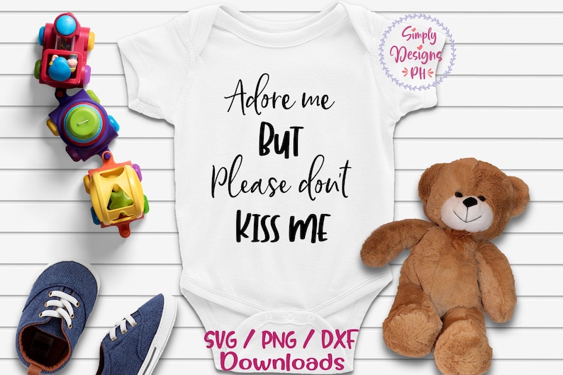 Quarantine baby Svg Social Distance Tee No Germs Adore me but please don/'t kiss me Do Not Touch Do Not Touch Baby Baby Shower Gift