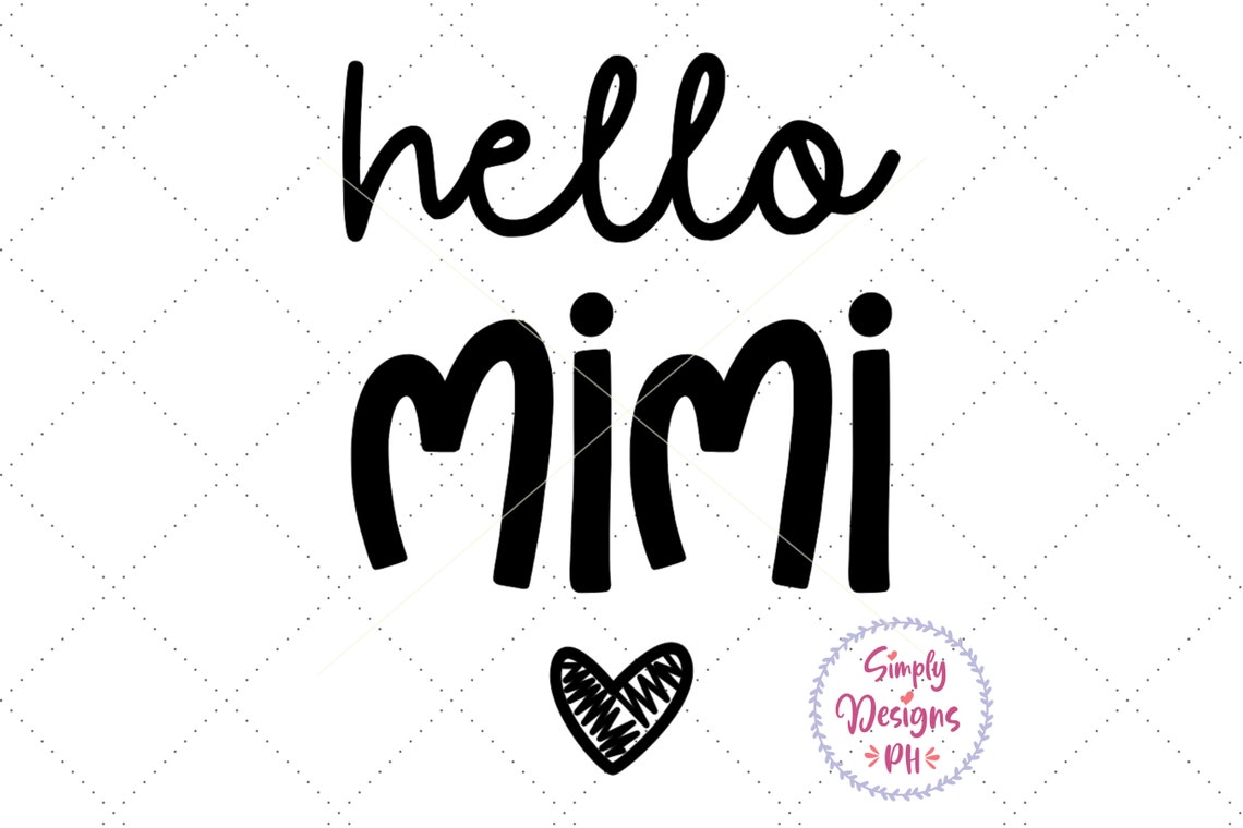 Hello Mimi Svg Pregnancy Announcement Svg Baby Announcement - Etsy UK