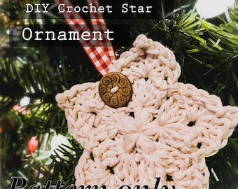 Crochet Star ornament PATTERN ONLY