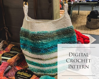 Crochet Bag Pattern, Boho Festival Bag