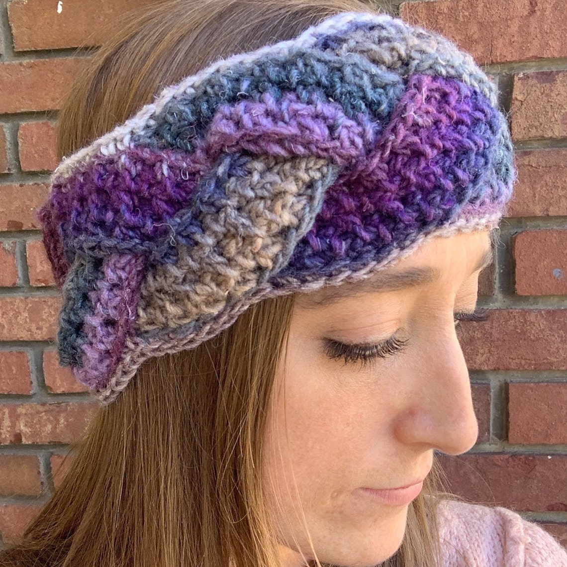Crochet Headband Lori Braided Headband Crochet Pattern Etsy