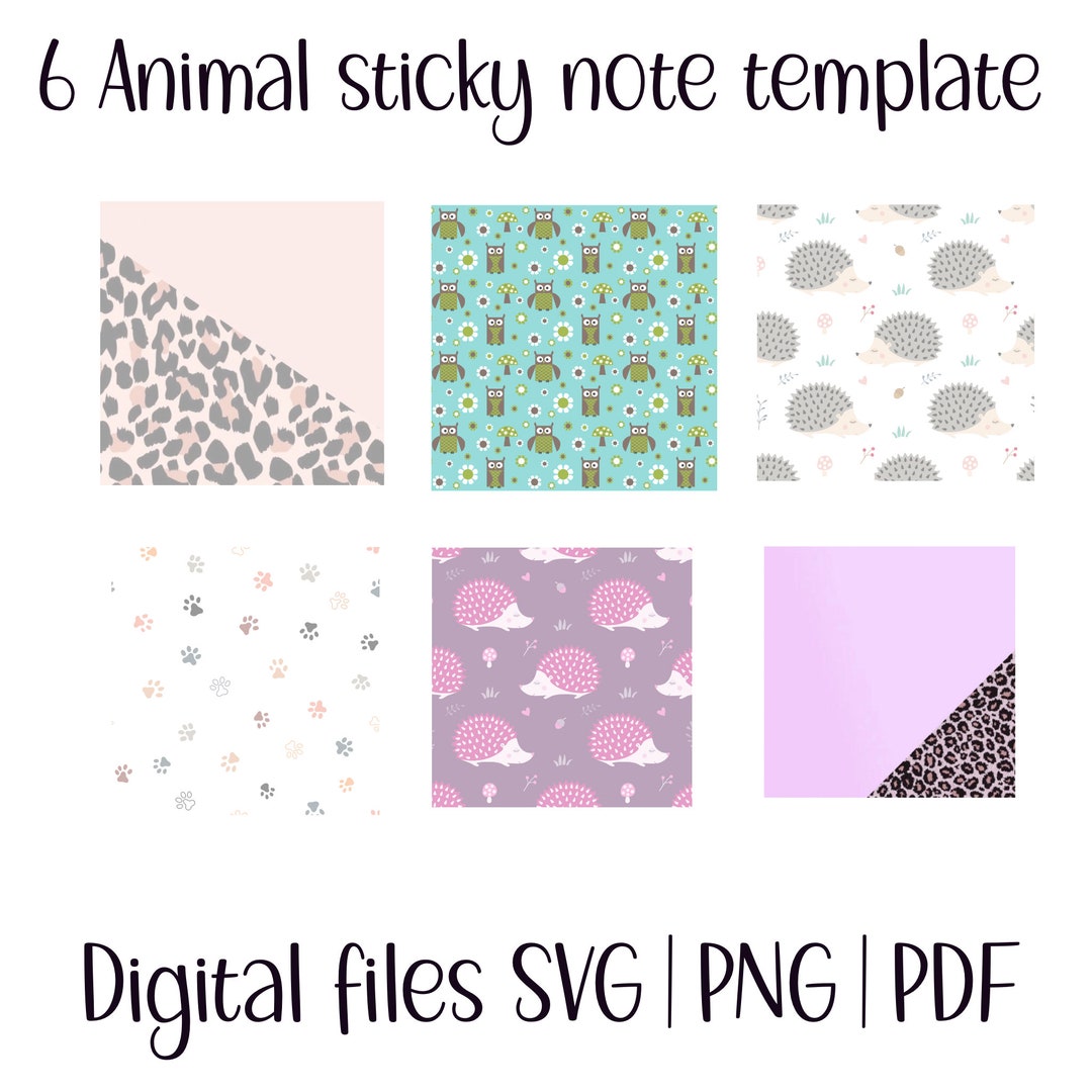 Post It Note Template, Digital Download, to Do List, 3x3 Sticky Notes ...