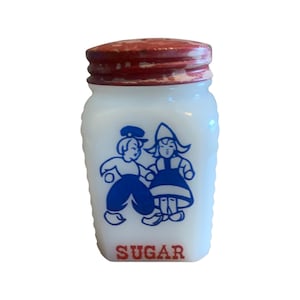 Milk Glass Sugar Shaker