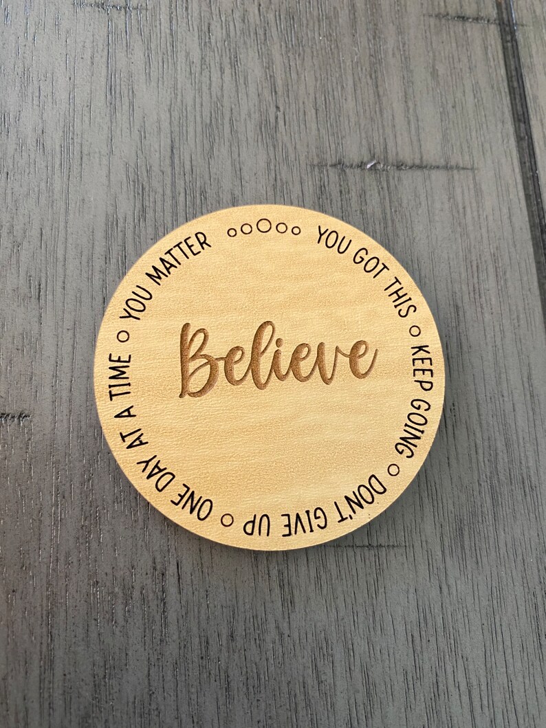 Inspirational Quotes Positive Affirmation Gift for Her Anxiety Tokens ...