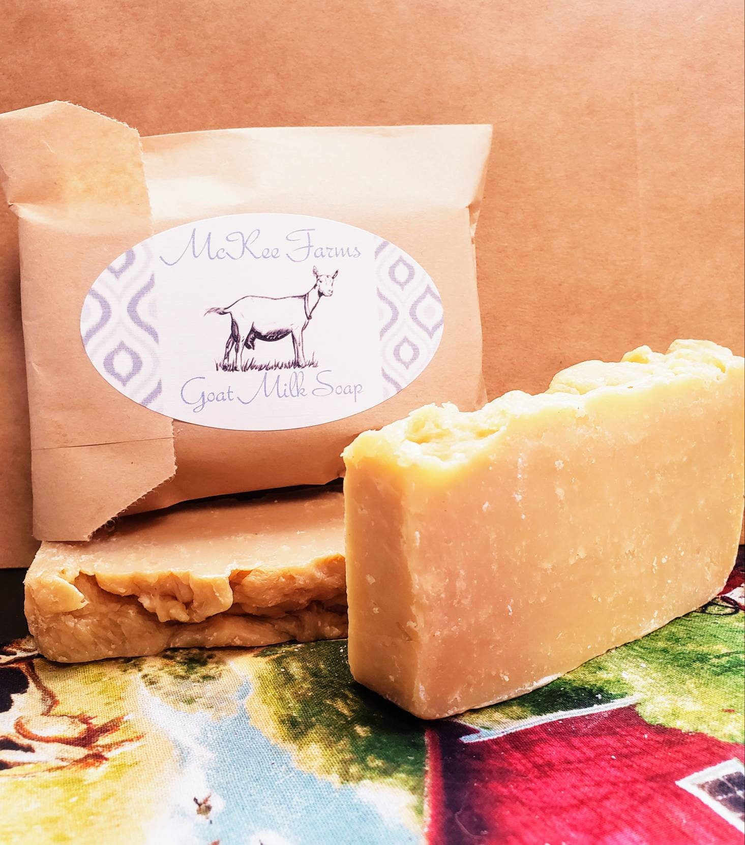Homemade Goat's Milk Soap Bar