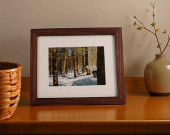 Black Walnut Picture Frame - Minimalist Profile