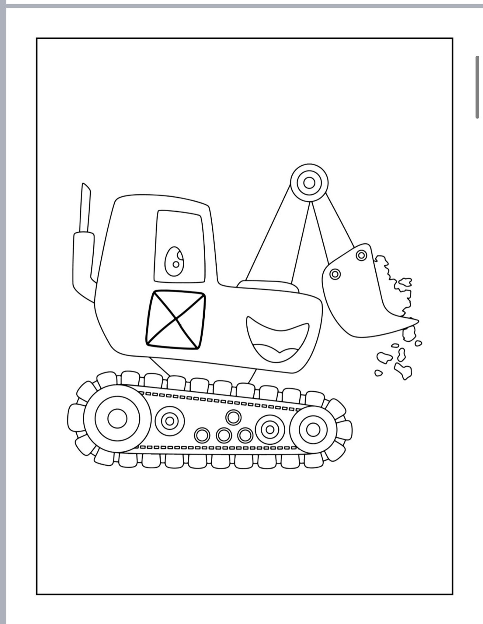 Kids Construction Coloring Book 20 Pages | Etsy