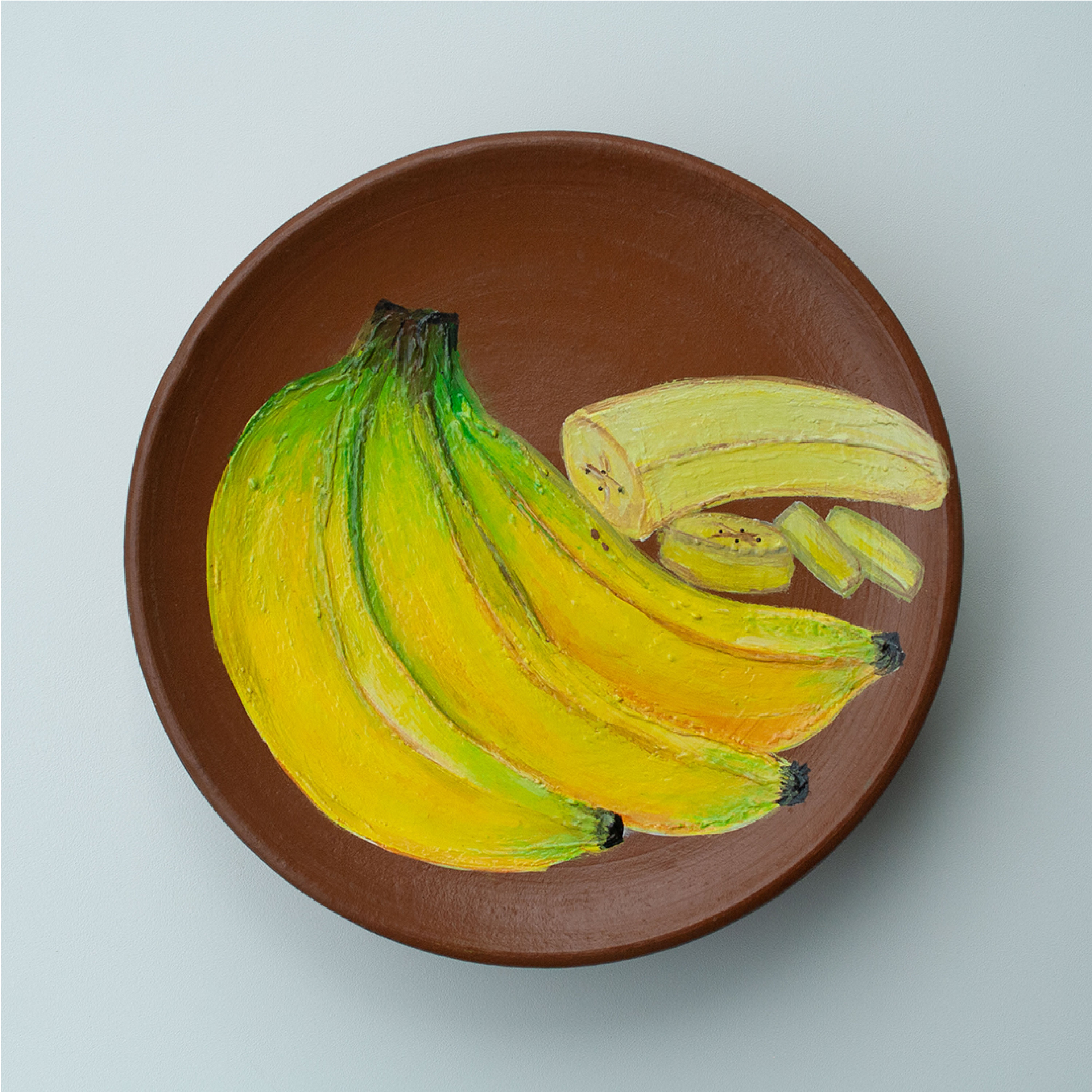 Decorative Handmade Bananas Clay Plate Etsy UK