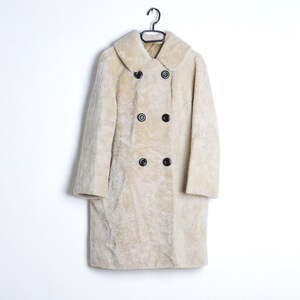 Made in Italy Beige Teddy Coat Jacket Overcoat Fluffy Coat