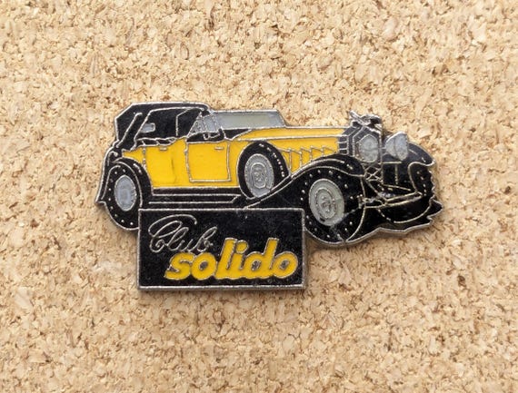 Vintage Club Solido die-cast scale model cars enamel pin
