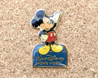 Vintage Walt Disney Home Video Anstecknadel: Micky Maus Emaille Pin