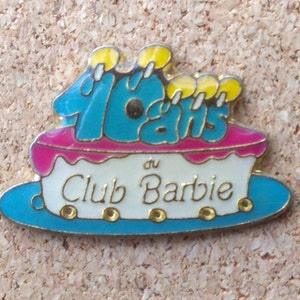 Vintage Barbie pins: Barbie fan club, dressed up Barbie Doll & Barbie anniversary enamel pins image 8