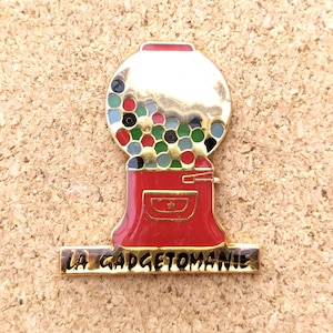 Pin de esmalte para máquina de venda automática de chicletes vintage