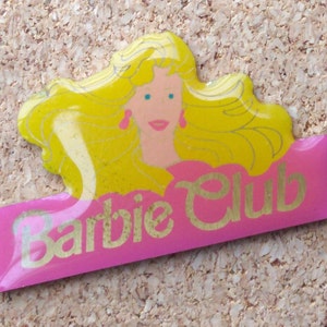 Vintage Barbie pins: Barbie fan club, dressed up Barbie Doll & Barbie anniversary enamel pins image 3