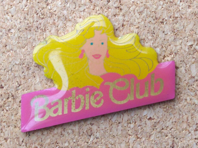 Vintage Barbie pins: Barbie fan club, dressed up Barbie Doll & Barbie anniversary enamel pins image 3