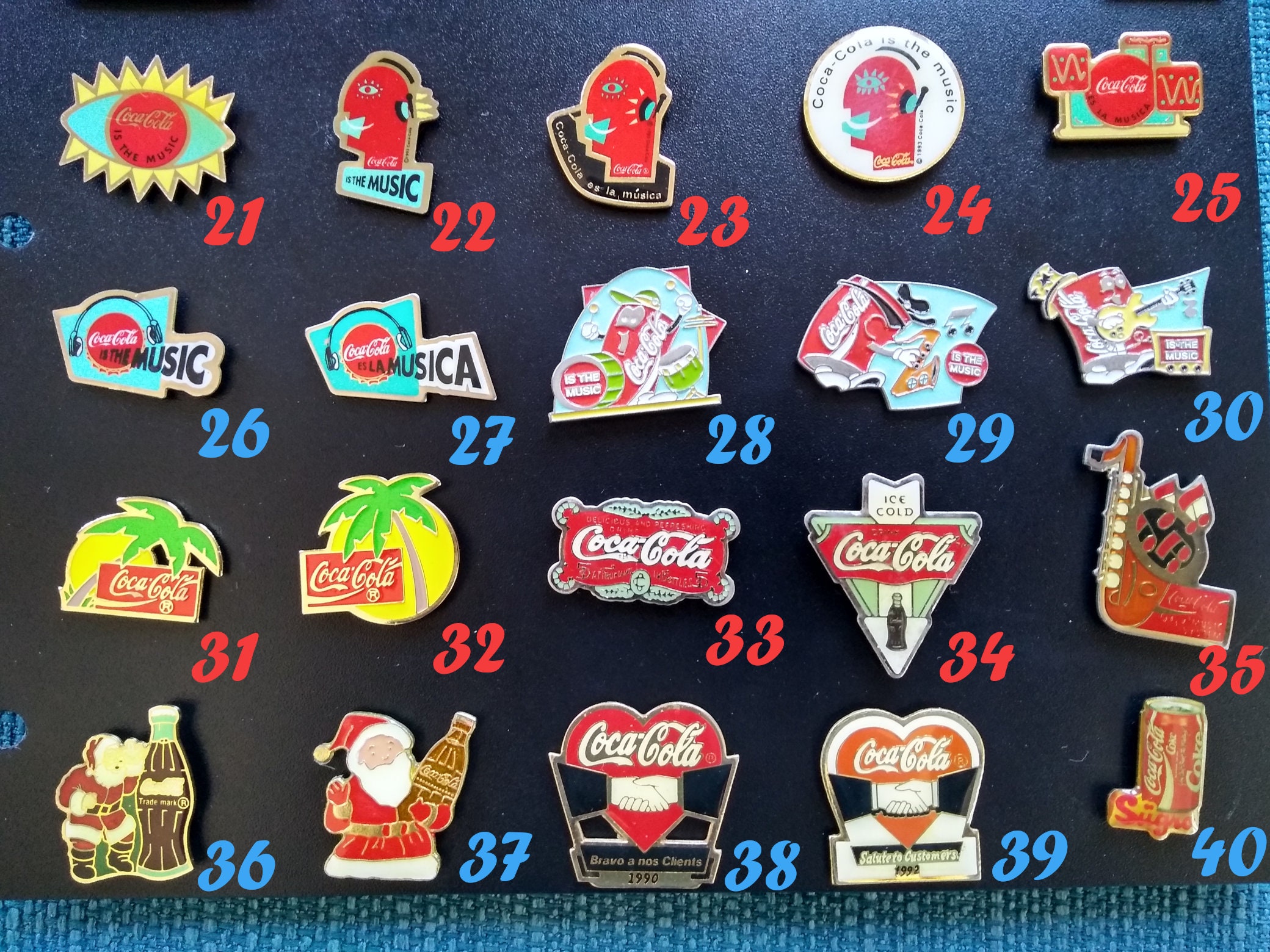 ビンテージ コカコーラ ピンの豊富な種類: アイス コールド、コーラ