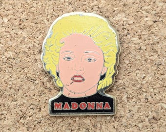 Vintage Madonna Sängerin Kopfschuss Emaille Pin