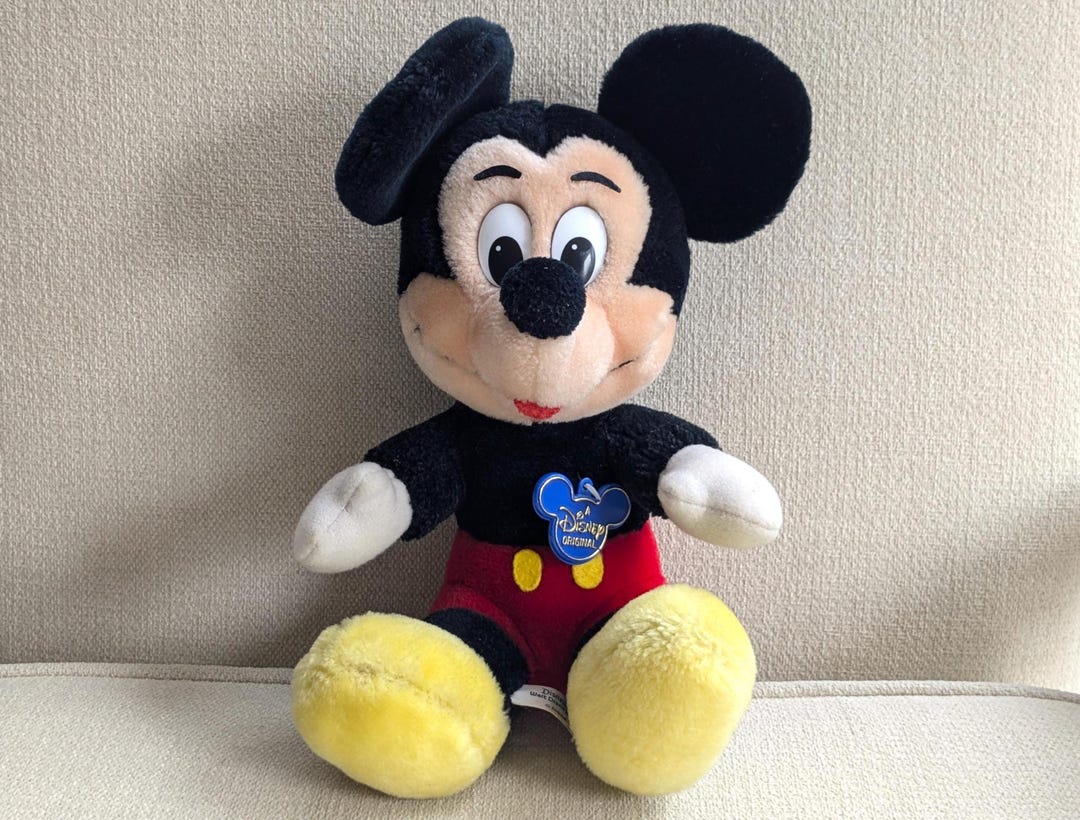 Vintage Disneyland Plush Sitting Mickey Mouse Walt Disney World vintage-disneyland-plush-sitting-mickey-mouse-walt-disney-world