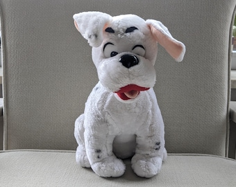 Vintage Disney's 101 Dalmatiner Plüschtier: Rolly mit blauem Halsband Dalmatiner Welpe Stofftier