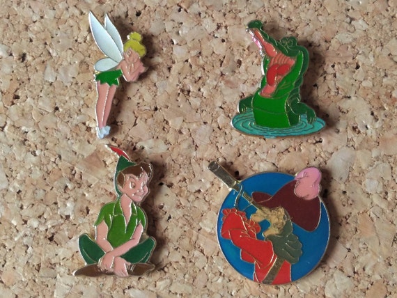 Vintage Disney Pins From Peter Pan: Peter Pan, Tinker Bell