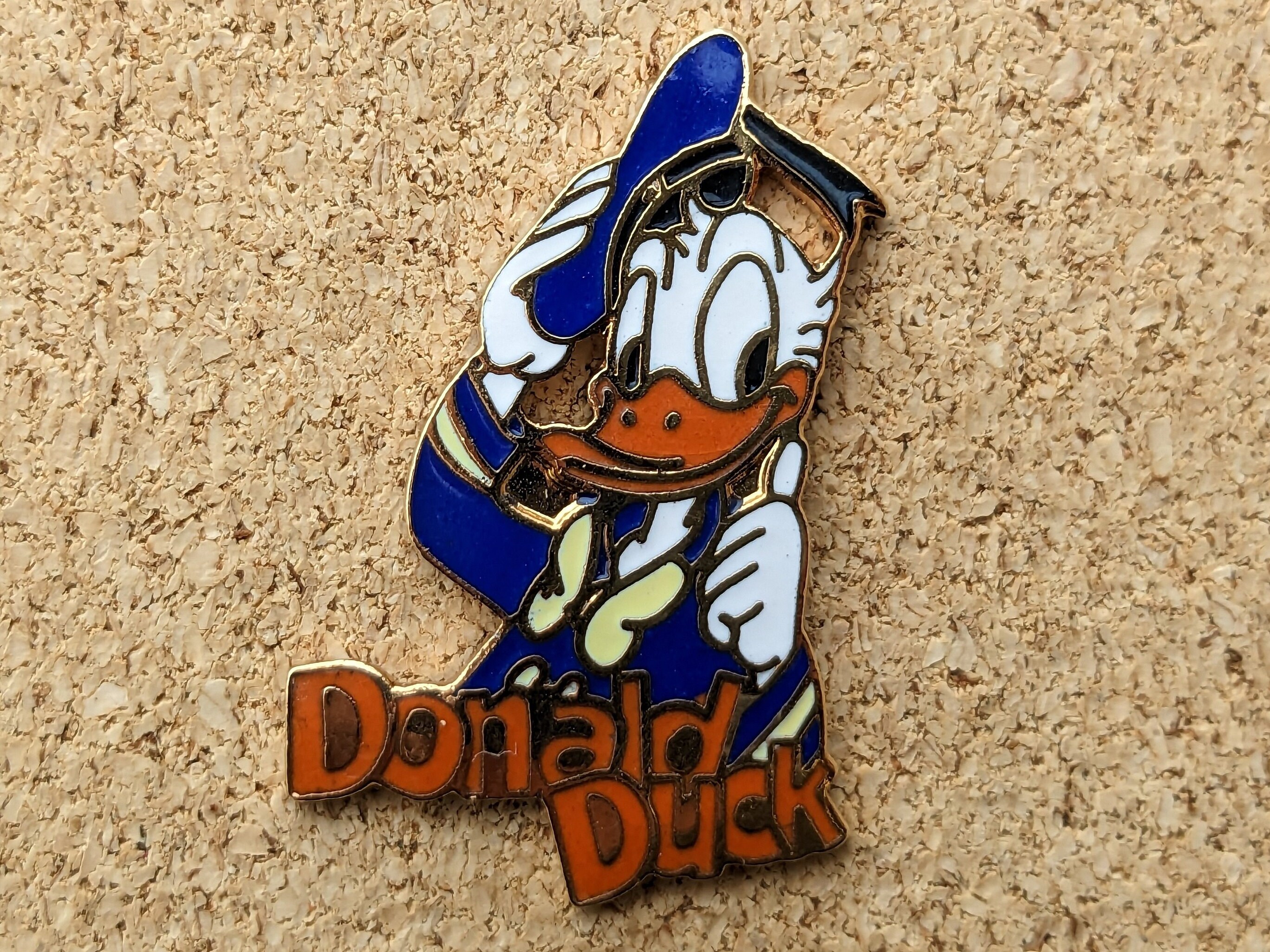 Vintage Disney Donald Duck Enamel Pin: Gold or Silver Variant - Etsy