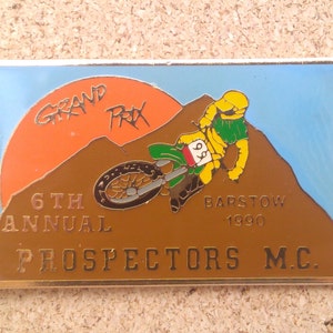 Vintage Prospectors Motorcycle Club emaliowana przypinka