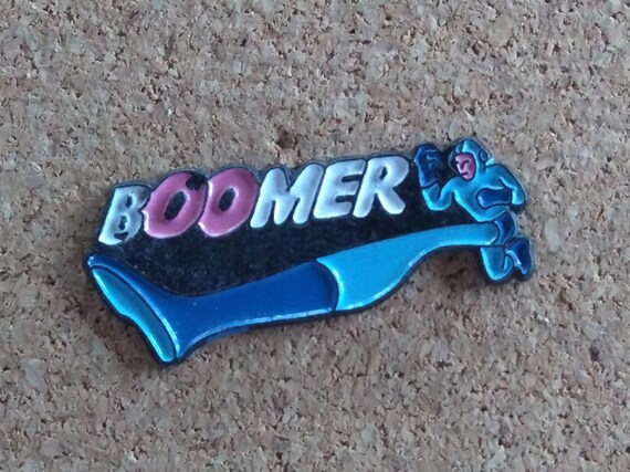 Vintage Mega Man pin: Mega Man "Boomer" enamel pin