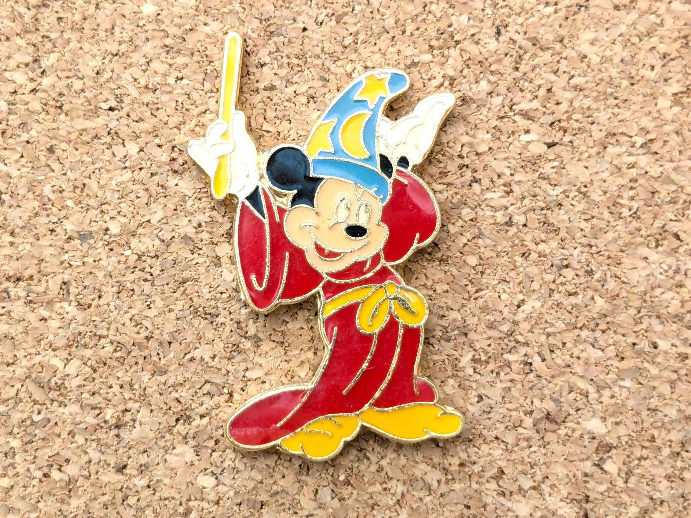 Vintage Mickey Mouse Fantasia wizard enamel pin