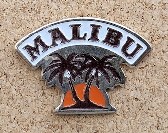 Vintage Malibu Rum kleiner Logo Emaille Pin