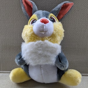 Vintage Euro Disney Bambi plushie: Thumper the rabbit stuffed animal