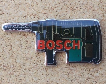 Vintage Bosch grüne Bohrer Emaille Pin