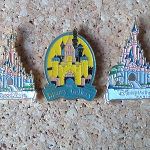 Vintage Disney Disneyland Paris Castle: Sleeping Beauty Castle, the Disney Gallery enamel pins