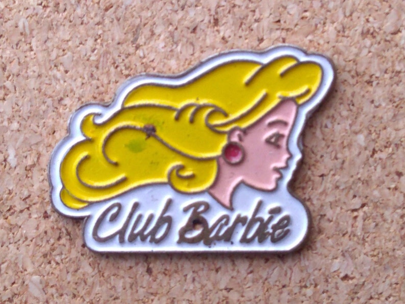 Vintage Barbie pins: Barbie fan club, dressed up Barbie Doll & Barbie anniversary enamel pins image 4