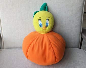 Vintage Looney Tunes Plüschtier: Kürbis Tweety Pie Stofftier