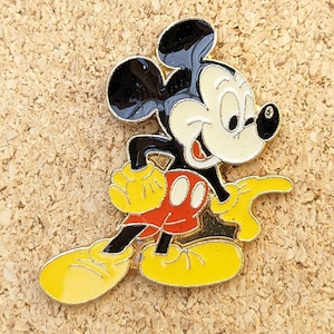 Vintage Mickey Mouse schief Emaille Pin