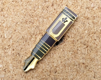 Vintage Waterman Füllfederhalter Emaille Pin