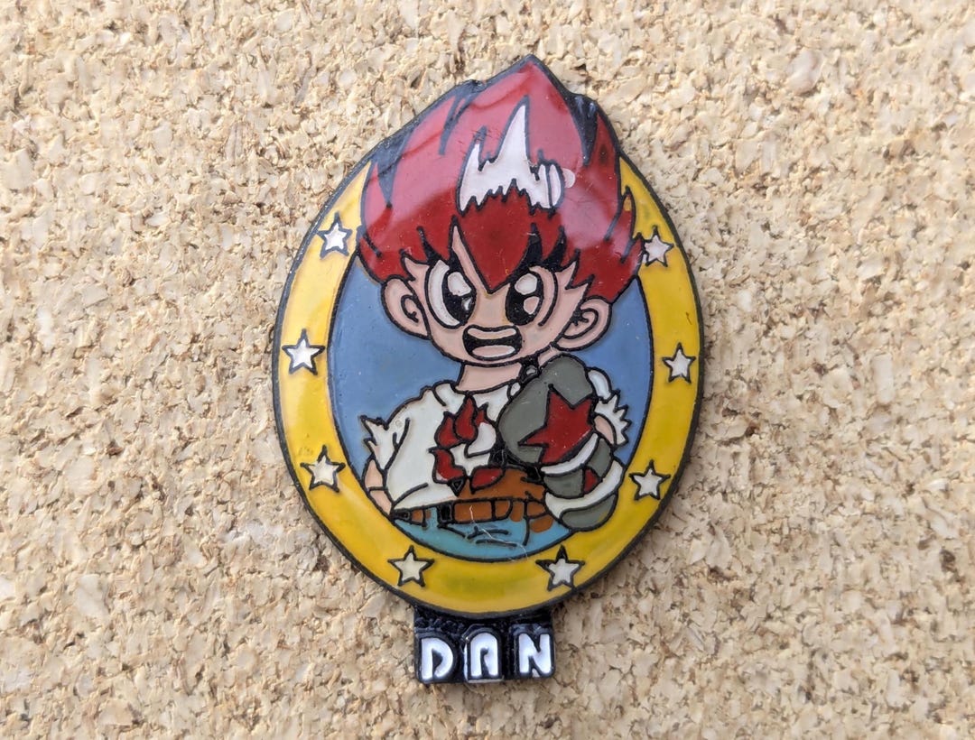 Vintage Honō No Tōkyūji Dodge Danpei Anime Pin Dan Titan/ Danpei