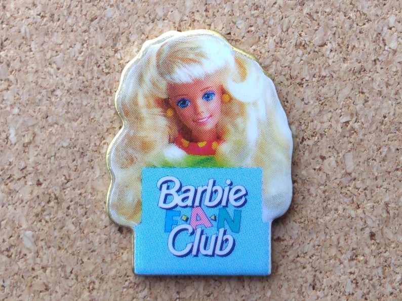 Vintage Barbie pins: Barbie fan club, dressed up Barbie Doll & Barbie anniversary enamel pins image 5