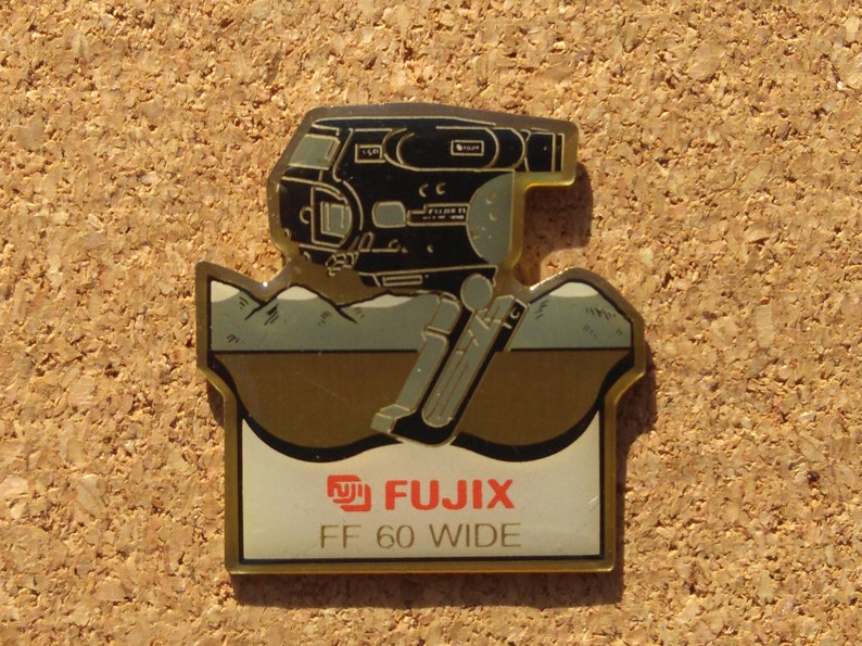 Vintage Fujifilm camera pins Fujifilm Track and Field Fujix FF 50 Wide /& Quicksnap panorama enamel pins Fuji DL500 Mini Wide