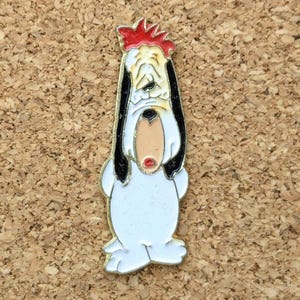 Vintage Tex Avery's Droopy dog front face enamel pin
