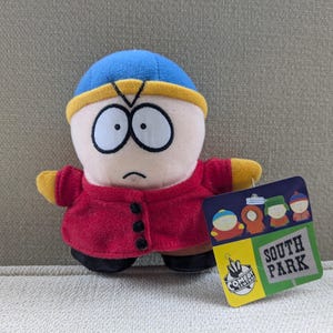 Vintage small South Park plushie: Eric Cartman new with tags stuffed doll