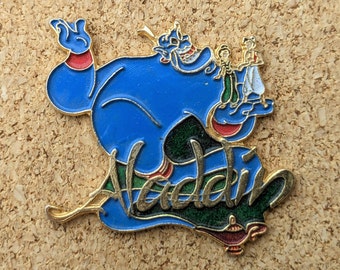 Vintage Disney's Aladdin Genie van de lamp emaille pin