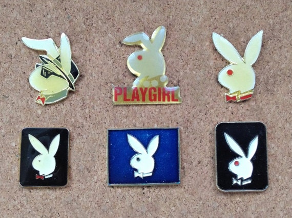 Vintage Playboy and Playgirl magazine pins: Playb… - image 1