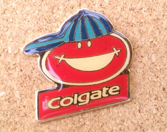 Vintage Colchat Zahnpasta Smile Emaille Pin