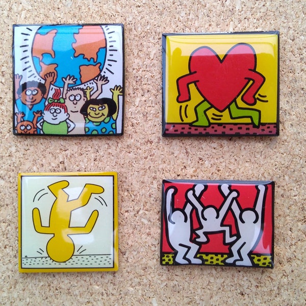 Keith Haring Patch Etsy