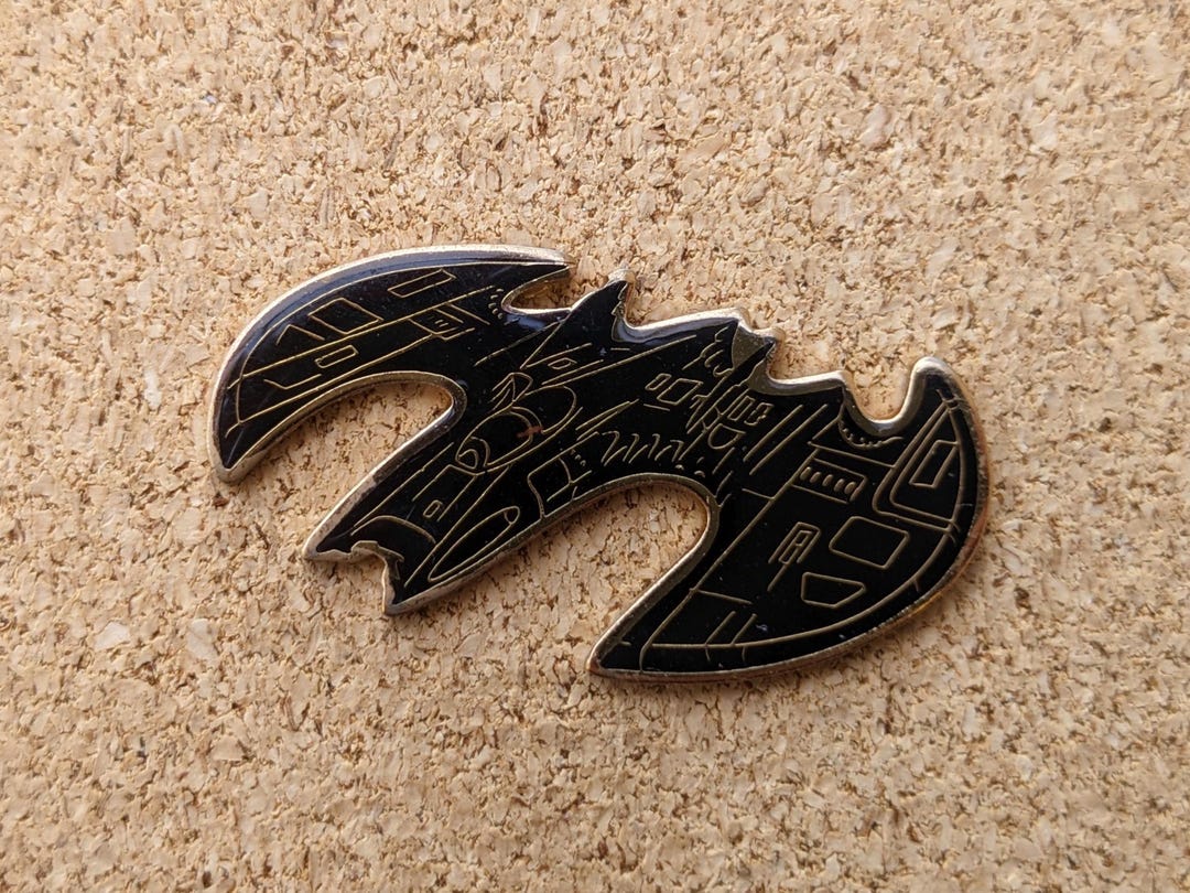 Vintage DC Comics Pin: Batman Batwing Enamel Pin - Etsy
