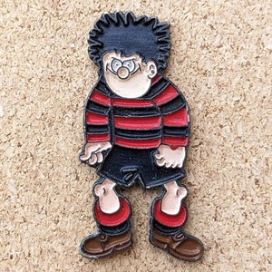 Vintage &quot;The Beano&quot; Dennis the Menace enamel pin